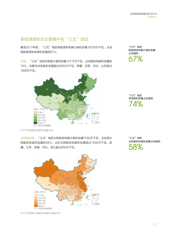 國(guó)家電網(wǎng)公司發(fā)布了《促進(jìn)新能源發(fā)展白皮書2018》